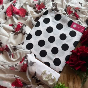 Polka dots retro pure cotton suit set