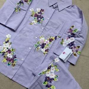 Lilac handpaint highlights coord set