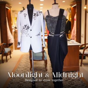 Hand work mirror design pure velvet suit set